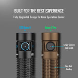 Olight Baton 3 Pro Rechargeable Flashlight With Cool White Light - Desert Tan - Gear Supply Company