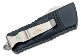 Microtech Troodon Mini Hellhound Stonewashed Signature Series Black Handle - 819-10S - Gear Supply Company