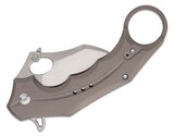 CIVIVI Knives Incisor II Karambit Flipper Knife 2.02" Satin Hawkbill Blade, Gray Aluminum Handles - C16016B-3 - Gear Supply Company