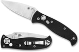 Spyderco Autonomy 2 Folding Knife LC200N Satin Plain Blade with Black G10 Handles - C165GP2 - Gear Supply Company