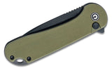 CIVIVI Knives Button Lock Elementum II Knife 2.96" Nitro-V Black Stonewashed Drop Point Blade, OD Green G10 Handles - C18062P-3 - Gear Supply Company