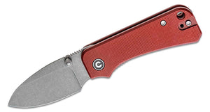 CIVIVI Knives Baby Banter Folding Knife 2.34" Nitro-V Stonewashed, Burgundy G10 Handles -  C19068S-6 - Gear Supply Company