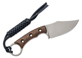 CIVIVI Midwatch Fixed Blade Knife 3.39" N690 Bead Blasted Clip Point, Brown Burlap Micarta Handles, Kydex Sheath - C20059B-2 - Gear Supply Company