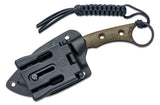 CIVIVI Midwatch Fixed Blade Knife 3.39" N690 Bead Blasted Clip Point, Green Burlap Micarta Handles, Kydex Sheath – C20059B-2 - Gear Supply Company