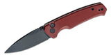 CIVIVI Altus Folding Knife 2.97" Nitro-V Black Stonewashed Drop Point Blade, Burgundy G10 Handles – C20076-2 - Gear Supply Company