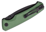 CIVIVI Altus Folding Knife 2.97" Nitro-V Black Stonewashed Blade, Green Aluminum Handles – C20076-5 - Gear Supply Company