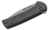 CIVIVI Conspirator Flipper Knife 3.48" Nitro-V Stonewashed Drop Point Blade, Black Micarta Handles – C21006-1 - Gear Supply Company