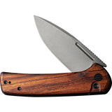 Civivi Conspirator Flipper Knife 3.48" Nitro-V Stonewashed Drop Point Blade, Cuibourtia Wood Handles, Button Lock - C21006-3 - Gear Supply Company