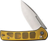 Civivi Conspirator Flipper Knife 3.48" Nitro-V Satin Drop Point Blade, Polished Ultem Handles, Button Lock - C21006-5 - Gear Supply Company