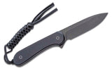 CIVIVI Elementum Fixed Blade Knife 3.98" D2 Black Stonewashed Blade, Textured Black G10 Handles, Kydex Sheath -  C2105A - Gear Supply Company