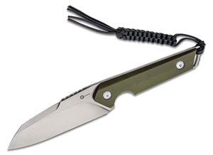 CIVIVI Maciej Torbe Kepler Fixed Blade Knife 4.48" 9CR18MoV Satin Sheepsfoot Blade, OD Green G10 Handles, Kydex Sheath -  C2109A - Gear Supply Company