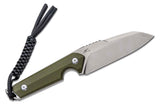 CIVIVI Maciej Torbe Kepler Fixed Blade Knife 4.48" 9CR18MoV Satin Sheepsfoot Blade, OD Green G10 Handles, Kydex Sheath -  C2109A - Gear Supply Company