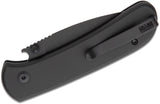 CIVIVI Qubit Folding Knife 2.98" 14C28N Black Stonewashed Drop Point Blade, Black Aluminum Handles, Button Lock – C22030E-1 - Gear Supply Company