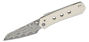 CIVIVI Snecx Vision FG Superlock Folding Knife 3.54" Damascus Reverse Tanto Blade, Ivory G10 Handles - C22036-DS1 - Gear Supply Company