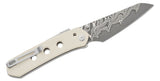 CIVIVI Snecx Vision FG Superlock Folding Knife 3.54" Damascus Reverse Tanto Blade, Ivory G10 Handles - C22036-DS1 - Gear Supply Company