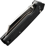 Civivi Amirite Button Lock Flipper Knife 3.48" Nitro-V Satin Modified Wharncliffe Blade, Coarse Black G10 Handles – C23028-2 - Gear Supply Company