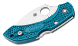 Spyderco Dragonfly 2 Wharncliffe Lightweight Folding Knife With Blue FRN Handles - C28FP2WK390 - Gear Supply Company