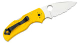 Spyderco Native 5 Salt Folding Knife 2.95"CPM-MagnaCut Satin Serrated Blade, Yellow FRN Handles – C41SYL5 - Gear Supply Company