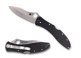 Spyderco Centofante 3 Lockback Knife With Carbon Fiber Handles, 3.125" CPM-CruWear Drop Point Blade - C66CFP3