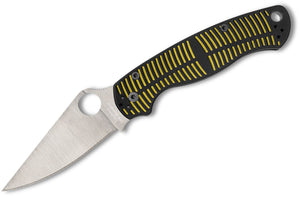 Spyderco Paramilitary 2 Salt Compression Lock Folding Knife 3.45" CPM-MagnaCut Satin Blade, Yellow/Black G10 Handles - C81GBKYLMCP2