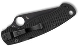 Spyderco Paramilitary 2 Salt Compression Lock Folding Knife 3.45" CPM-MagnaCut Black DLC Blade, Black G10 Handles - C81GMCBKP2 - Gear Supply Company