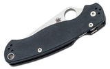 Spyderco Para Military 2 G-10 Black Handle, PlainEdge Blade - C81GP2