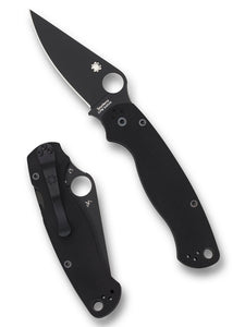 Spyderco Para Military® 2 Black Blade, Black G10 Handles - C81GPBK2