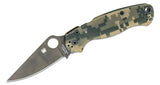 Spyderco Paramilitary 2 Folding Knife 3.42" CPM-S45VN Black Plain Blade, Digital Camo Handles - C81GCMOBK2