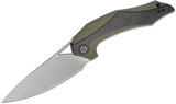Civivi Elijah Isham Plethiros Flipper Knife 3.45" D2 Satin Blade, Green G10 Handles with Carbon Fiber Overlays, Liner Lock - C904B - Gear Supply Company