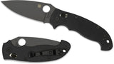 Spyderco Manix 2 XL Folding Knife 3.88" S30V Black Plain Blade, Black G10 Handles, Ball Bearing Lock - C95GPBBK2