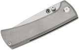 Chaves Knives Liner Lock Stonewash Titanium With M390 Satin Blade Pocket Knife - RCK9/DP/SWTI/BF - Gear Supply Company