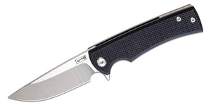 Chaves Ultramar Liberation Street Flipper Knife 3.375" M390 Satin Drop Point Blade, Black G10 and Stonewashed Titanium Handles - ST/LDP/BG10/BF - Gear Supply Company