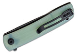 CIVIVI Knives Brad Zinker Bo Flipper Knife 2.92" Nitro-V Black Stonewashed Drop Point Blade, Natural (Jade) G10 Handles, Liner Lock - C20009B-4 - Gear Supply Company