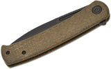 CIVIVI Knives Caetus Liner Lock Flipper Knife 3.48" 14C28N Black Stonewashed Spear Point Blade, Green Burlap Micarta Handles - C21025C-3 - Gear Supply Company