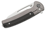 CIVIVI Knives Sentinel Strike Button Lock Flipper Knife 3.7" K110 (D2) Stonewashed Reverse Tanto Blade, Gray Aluminum Handles with Black FRN Inlay - C22025B-2 - Gear Supply Company