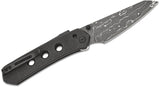 CIVIVI Knives Snecx Vision FG Superlock Folding Knife 3.54" Damascus Reverse Tanto Blade, Black Canvas Micarta Handles - C22036-DS2 - Gear Supply Company