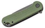 CIVIVI Knives Elementum Tanto Flipper Knife 2.96" D2 Black Stonewashed Blade, Green Micarta Handles, Liner Lock - C907T-E - Gear Supply Company