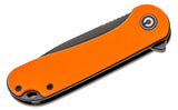 CIVIVI Knives Elementum Flipper Knife 2.96" D2 Black Stonewashed Blade, Orange G10 Handles, Liner Lock -  C907Y - Gear Supply Company