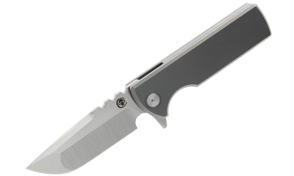 Chaves T.A.K. Integral 2.75” Satin M390 Frame Lock Knife With Titanium Handles – Drop Point - CK-1C1-1A1B-1A0