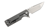 Chaves T.A.K. Integral 2.75” Satin M390 Frame Lock Knife With Titanium Handles – Tanto - CK-1C1-2A1B-1A0