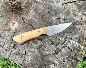 Edge Knife Works Exclusive Mini Huntsman Magnacut Steel Fixed Blade Knife With Natural Richlite Handle - EKW0004