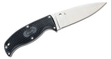 Spyderco Enuff 2 Fixed Blade Knife 3.93" VG10 Leaf Shaped Plain Blade, Black FRN Handles, Polymer Sheath – FB31PBK2 - Gear Supply Company
