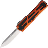 Heretic Knives Colossus Stonewashed S/E, Orange handle, Standard Clip & Hardware H039-2A-ORG - Gear Supply Company