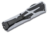 Heretic Knives Colossus Two-Tone Black S/E, Gray handle, Black Clip & Hardware H039-10A-GRAY - Gear Supply Company