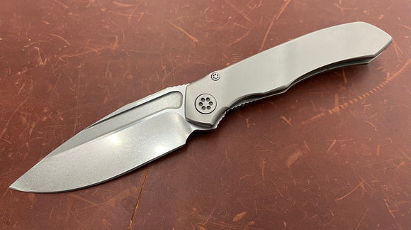 *Pre-Owned* Marfione Custom Anax Integral Frame Lock Knife Titanium (3.75