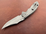 "Pre-Owned""Modded"Hinderer 3.5" XM-18 Non Flipper Bowie S45VN - Working Finish