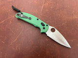 Built By Josh Spyderco Manix 2 Salt Lightweight Lock Folding Knife 3.37" Satin CPM-MagnaCut Plain Blade