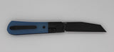 Pena Knives Custom X Series Front Flipper Knife – Blue Handle/Black Blade (2.9”) M390 - Gear Supply Company