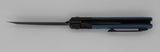 Pena Knives Custom X Series Front Flipper Knife – Blue Handle/Black Blade (2.9”) M390 - Gear Supply Company