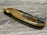 Custom Spyderco Shaman Compression Lock Knife Black G-10 (3.6" Black) C229GPBK - Gear Supply Company